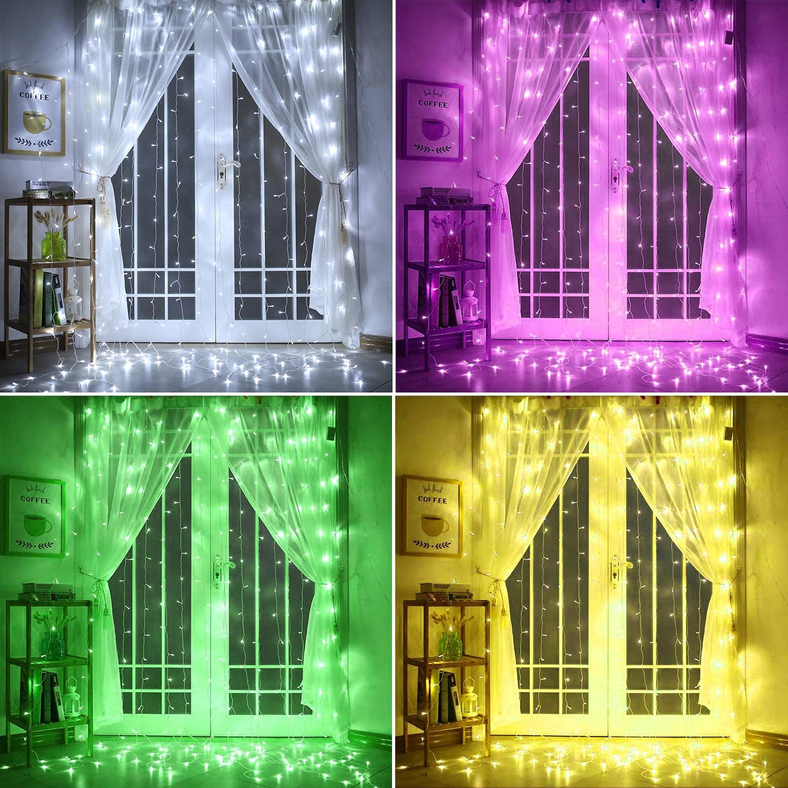 Foto 8 pulgar | Luces Led Para Cortinas De Ventana Twinkle Star 300 Rainbow Rgb - Venta Internacional.