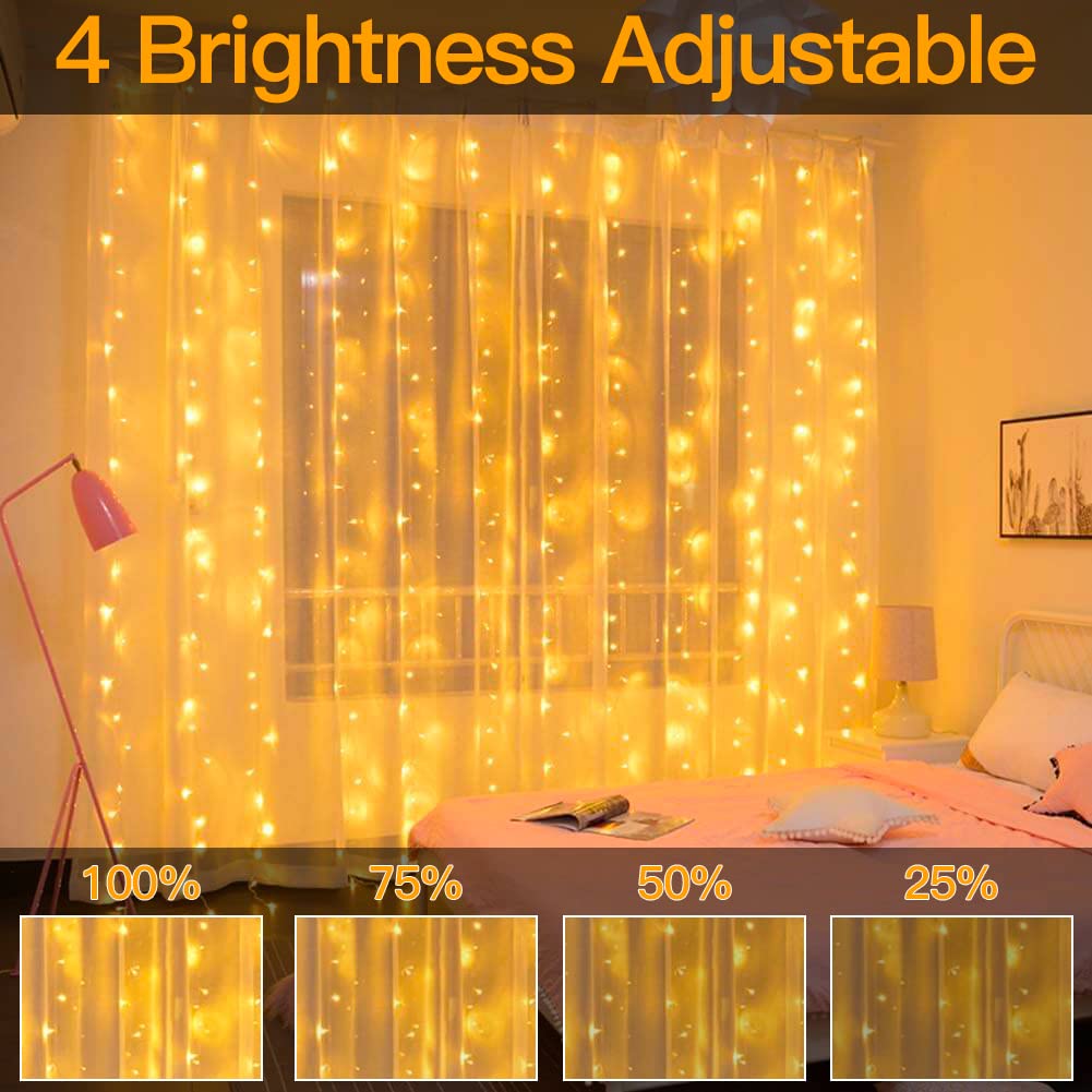 Foto 7 pulgar | Luces De Cortina Ollny Christmas 300 Led De 3 X 3 M Para Exteriores - Venta Internacional.