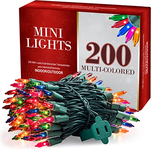 Set De 200 Luces Navideñas Sewanta Multicolores De 22,8 Pies - Venta Internacional.