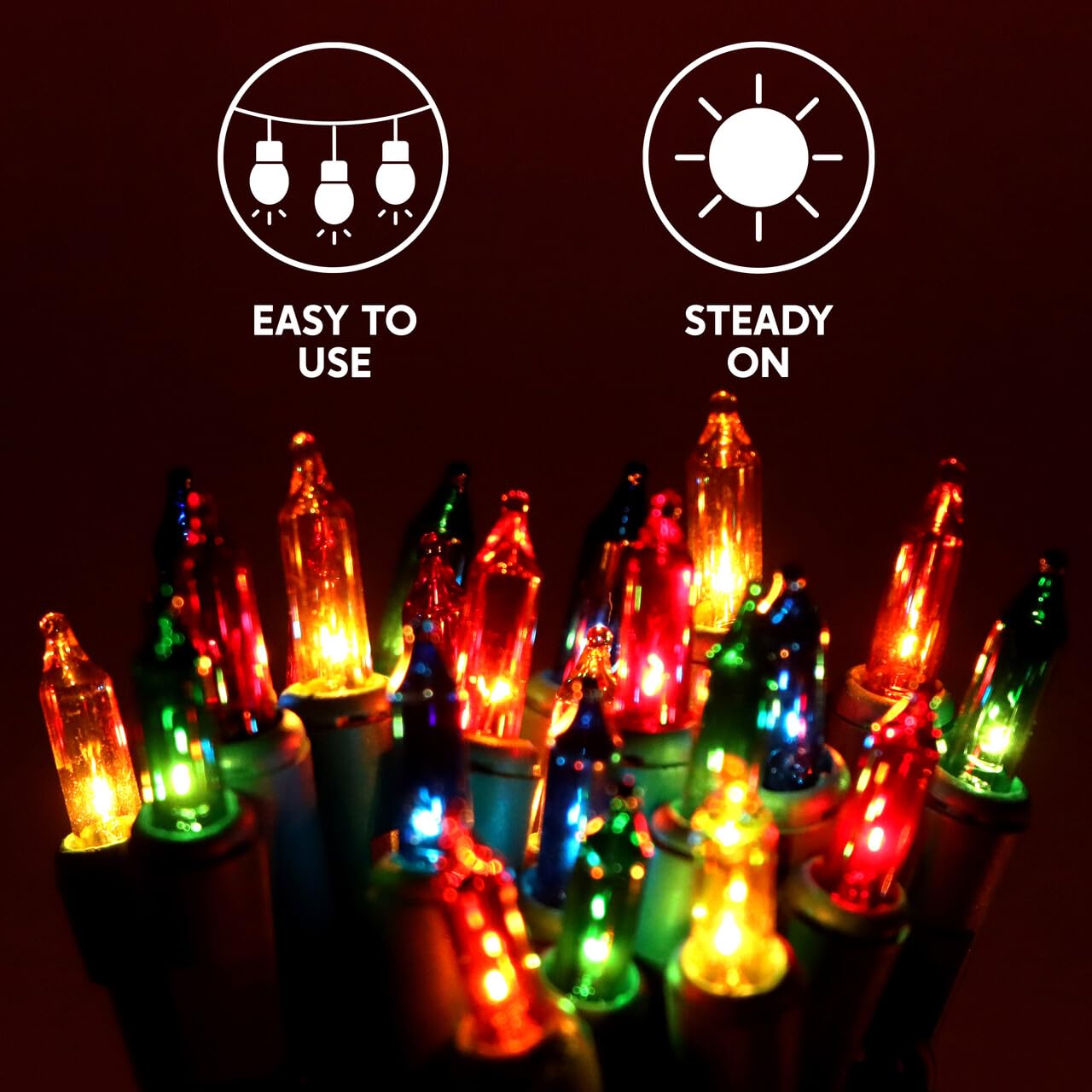 Foto 5 | Luces Navideñas Joiedomi 200 Multicolores De 21,3 Pies +4 Bombillas - Venta Internacional.