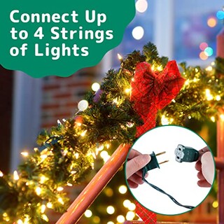 Foto 5 | Luces Navideñas Prextex 12 M 200, Color Blanco Transparente, Impermeable - Venta Internacional.