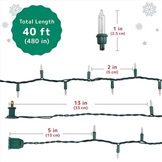 Foto 6 | Luces Navideñas Prextex 12 M 200, Color Blanco Transparente, Impermeable - Venta Internacional.