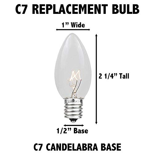 Foto 3 pulgar | Bombillas De Repuesto Novelty Lights Ceramic C7/e12 De 5 W, Azul, 25 P - Venta Internacional.