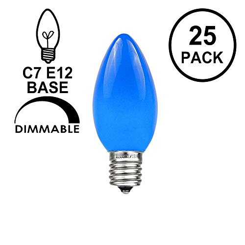 Foto 5 pulgar | Bombillas De Repuesto Novelty Lights Ceramic C7/e12 De 5 W, Azul, 25 P - Venta Internacional.