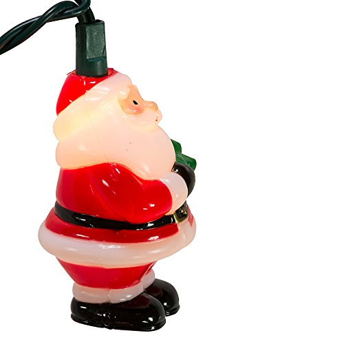 Foto 4 | Juego De Luces Kurt Adler Papá Noel Con Árbol, 10 Luces, 3 Pulgadas Ul - Venta Internacional.