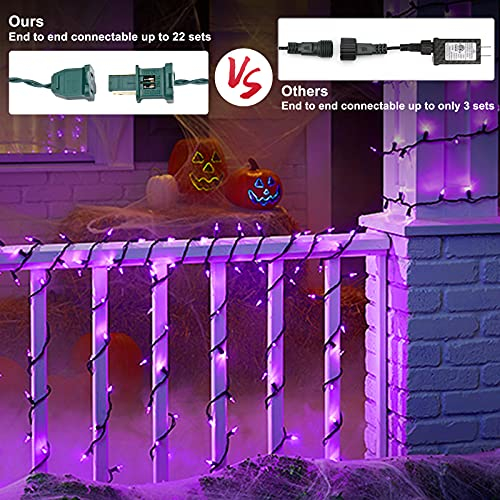 Foto 4 pulgar | Luces Navideñas Brizled 100 Led Moradas De 10 M Para Exteriores - Venta Internacional.