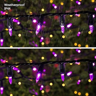 Foto 6 | Luces Navideñas Brizled 100 Led Moradas De 10 M Para Exteriores - Venta Internacional.