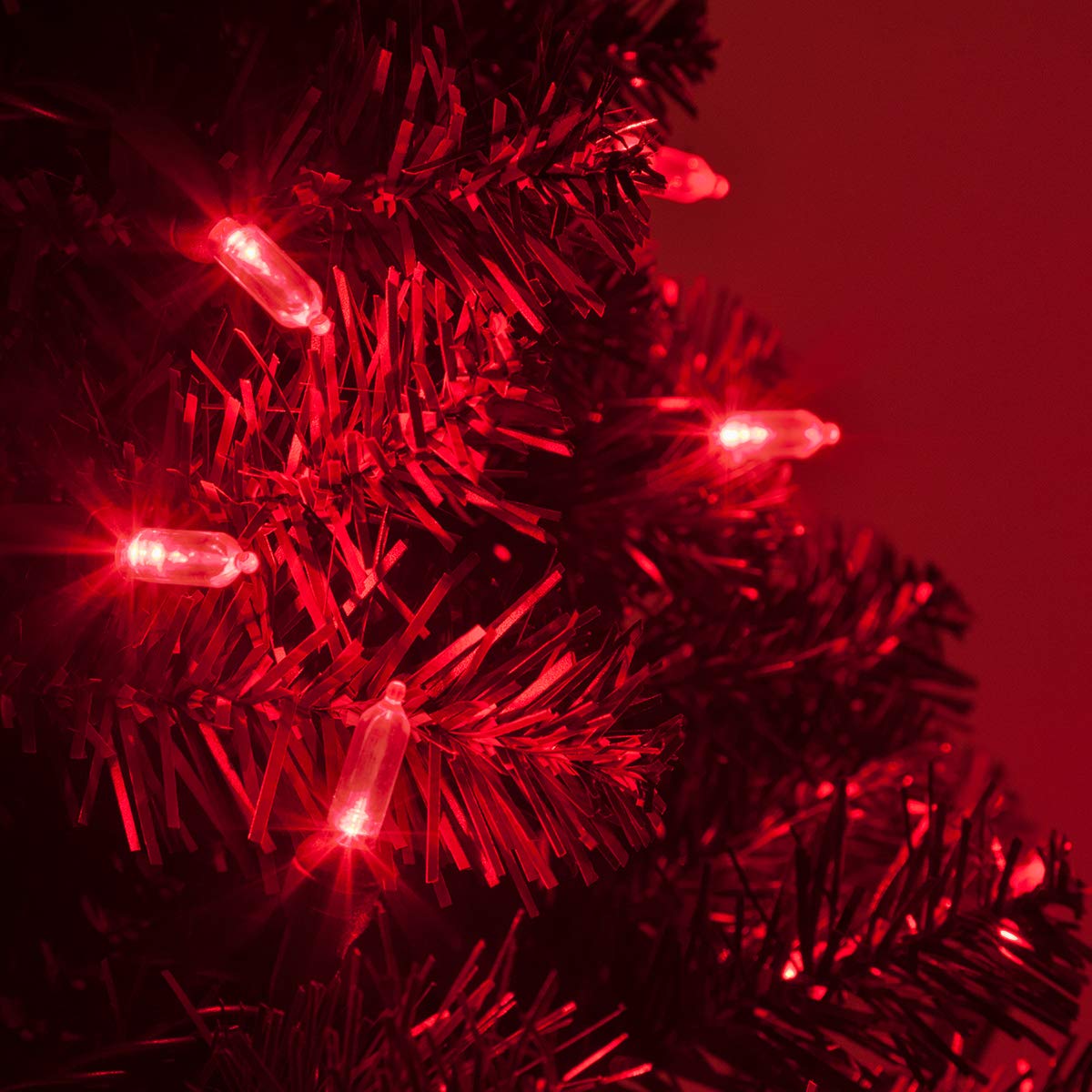 Foto 6 pulgar | Luces Para Árbol De Navidad, Iluminación Wintergreen, T5, Led Rojo, 25,5 M - Venta Internacional.