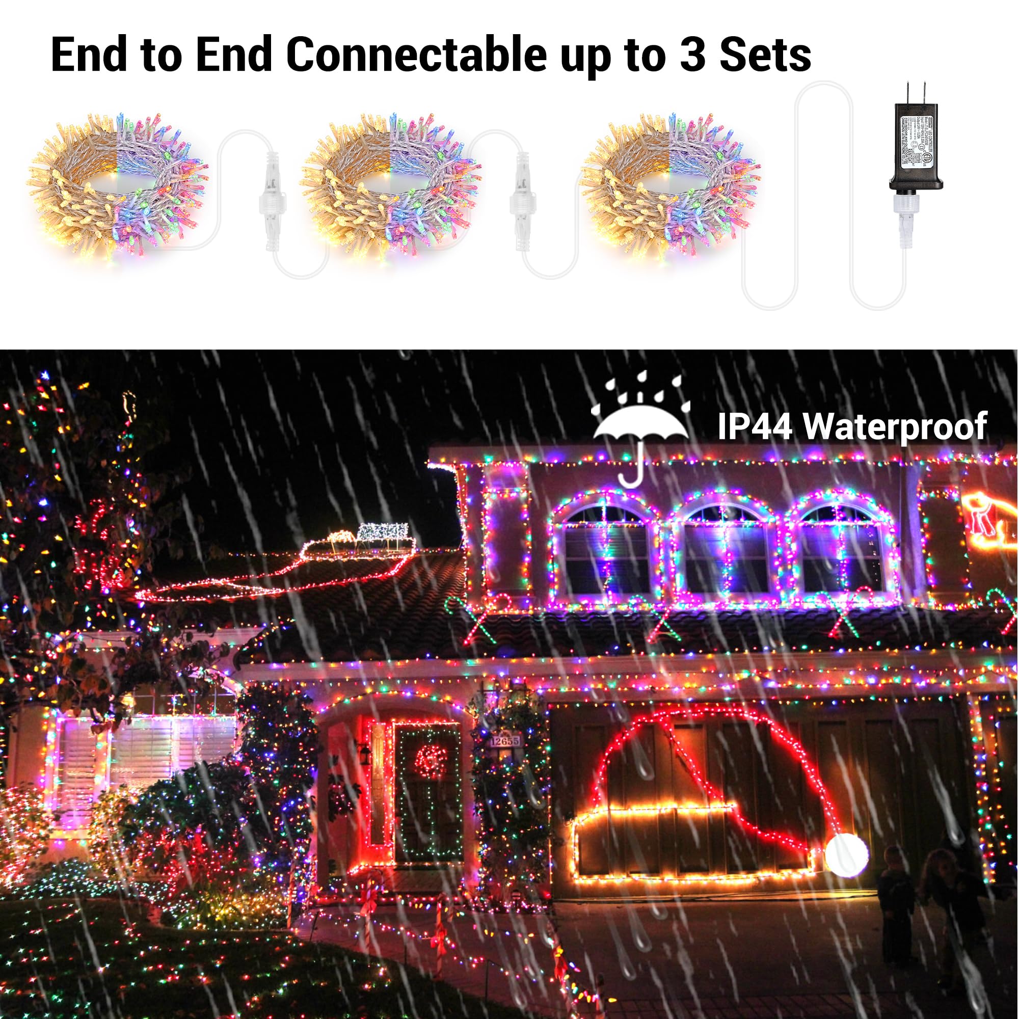 Foto 6 pulgar | Luces Navideñas Brizled, 20 M, 200 Led, 11 Modos De Iluminación - Venta Internacional.