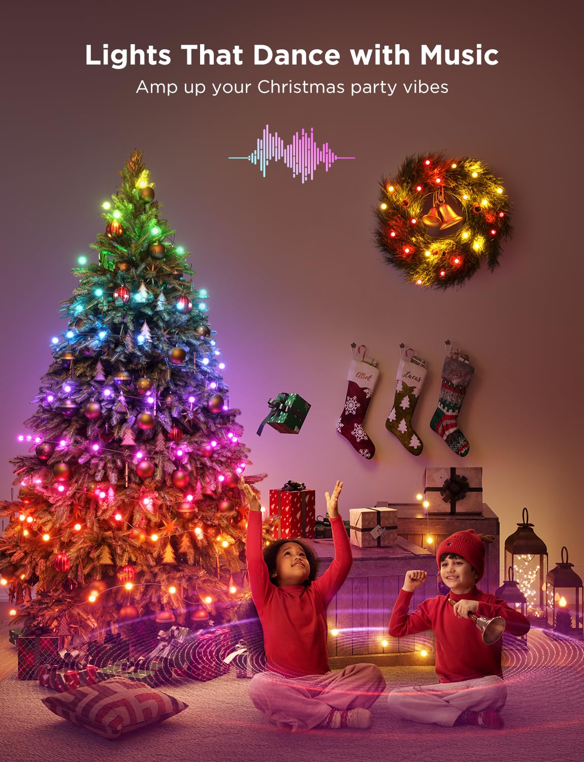 Foto 5 pulgar | Luces Navideñas Govee Smart Rgbic De 10 M, Más De 125 Modos De Escena - Venta Internacional.