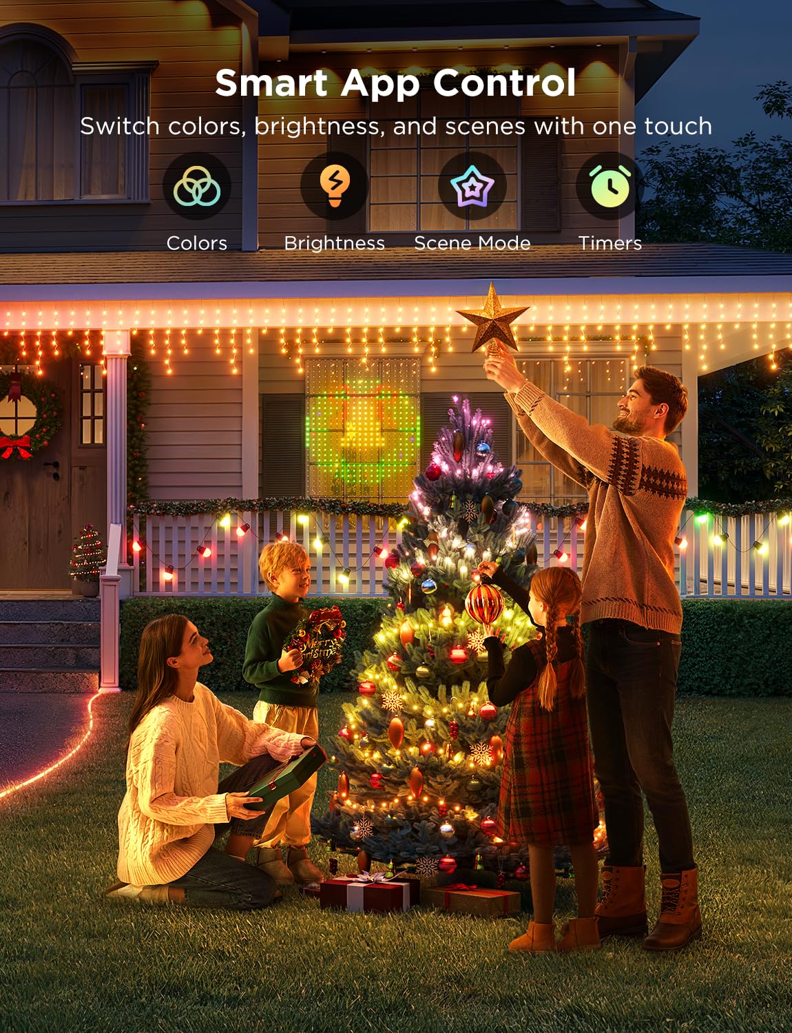 Foto 6 pulgar | Luces Navideñas Govee Smart Rgbic De 10 M, Más De 125 Modos De Escena - Venta Internacional.