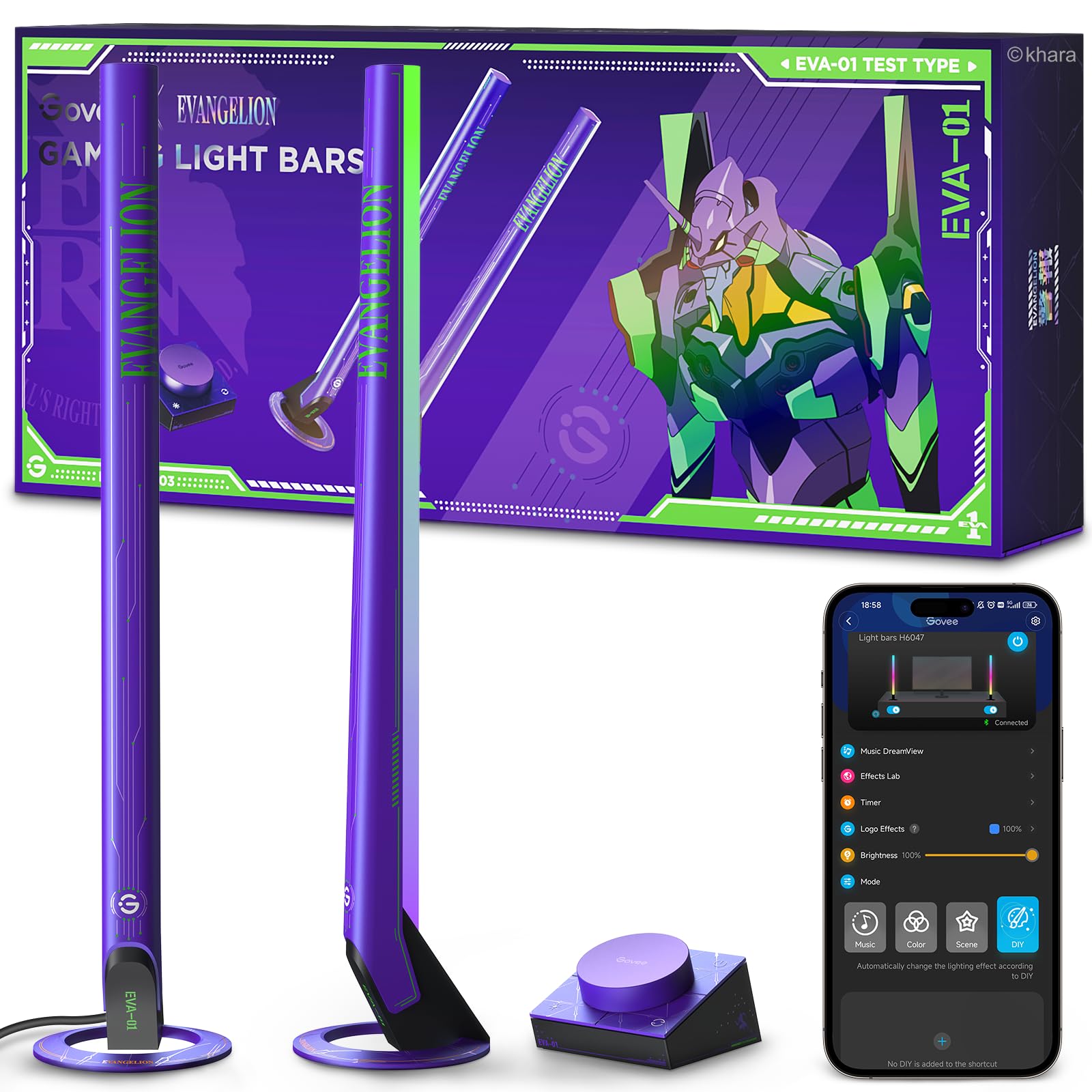 Barras De Iluminación Para Juegos Govee X Evangelion Rgbic Con Control Inteligente - Venta Internacional.