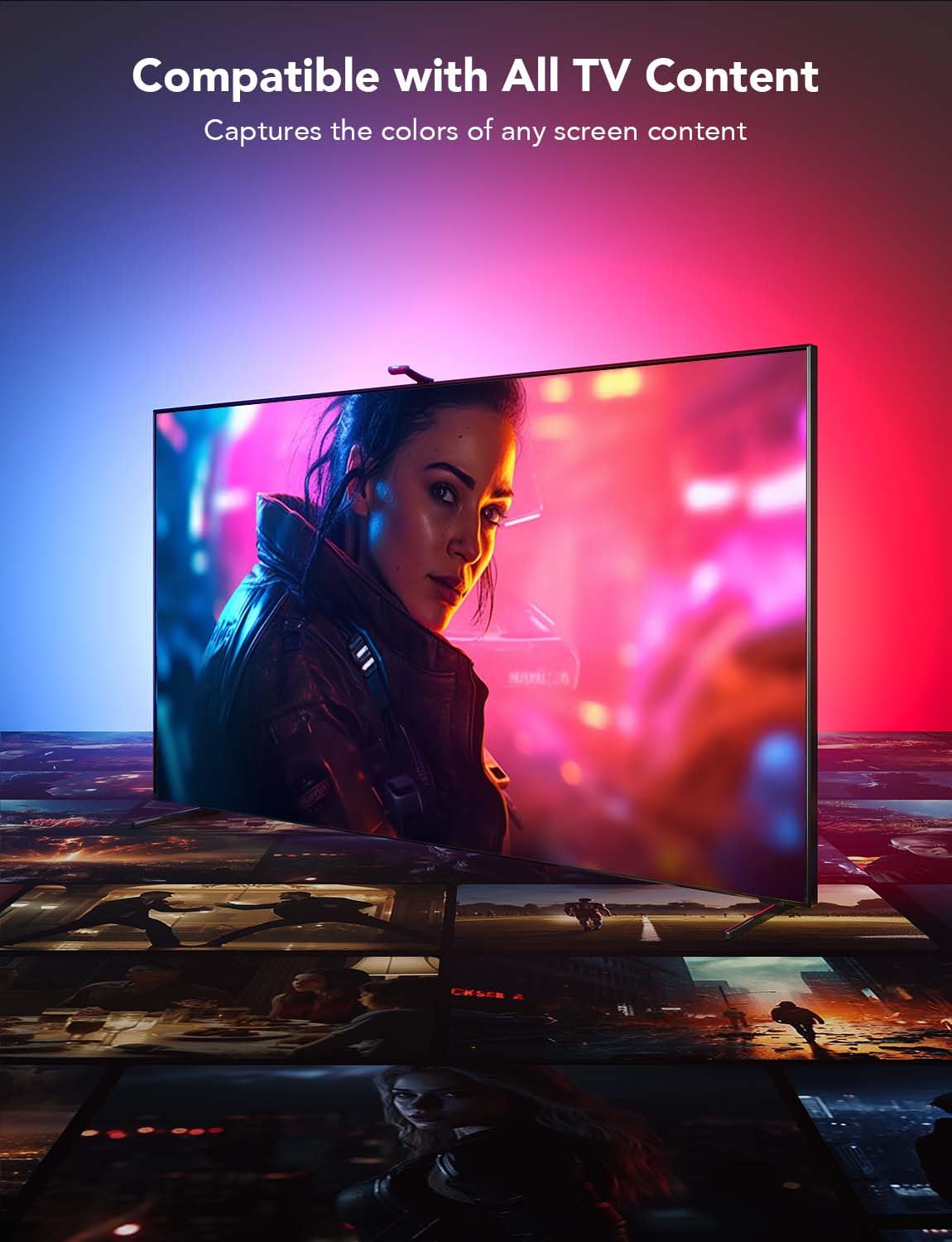 Foto 5 pulgar | Retroiluminación Led Govee Envisual T2 Rgbic De 11.8 Pies Para Televisores De 55-65 Pulgadas - Venta Internacional.