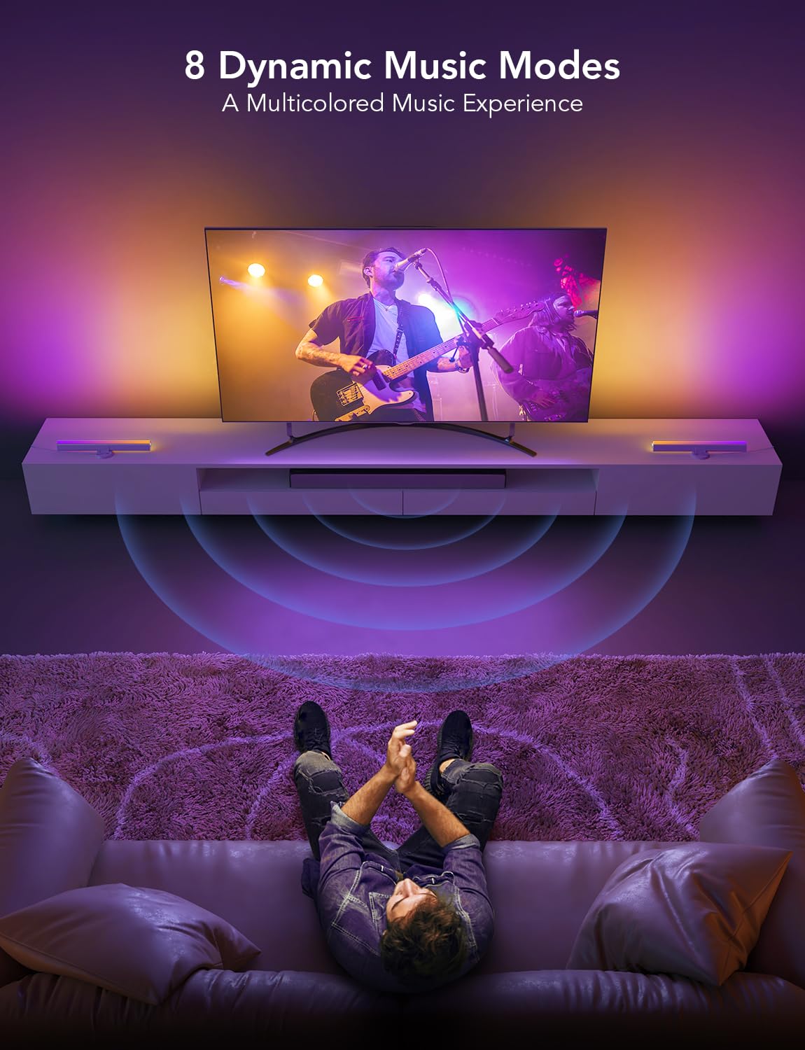 Foto 5 pulgar | Barras De Luz Govee Rgbic Con Retroiluminación Para Tv, 15 Cm, Wifi Para 45-70 Pulgadas - Venta Internacional.