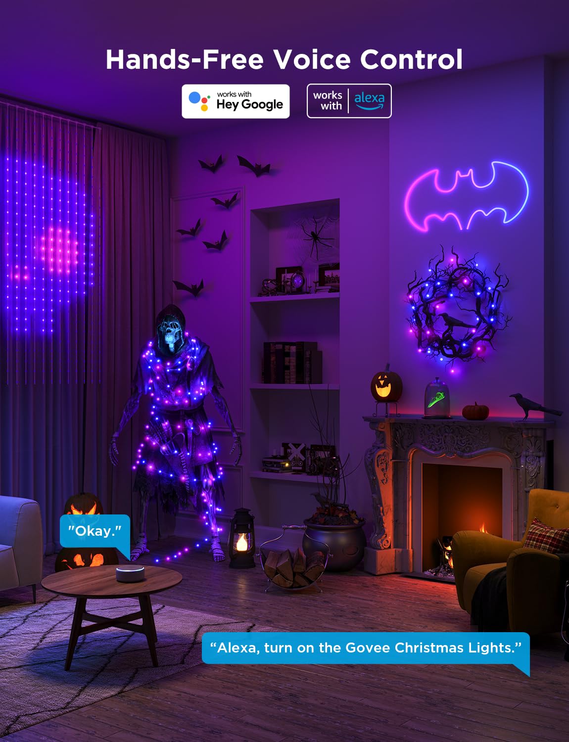 Foto 7 pulgar | Luces Navideñas Govee Smart Rgbic De 20 M Con Más De 99 Modos De Escena - Venta Internacional.