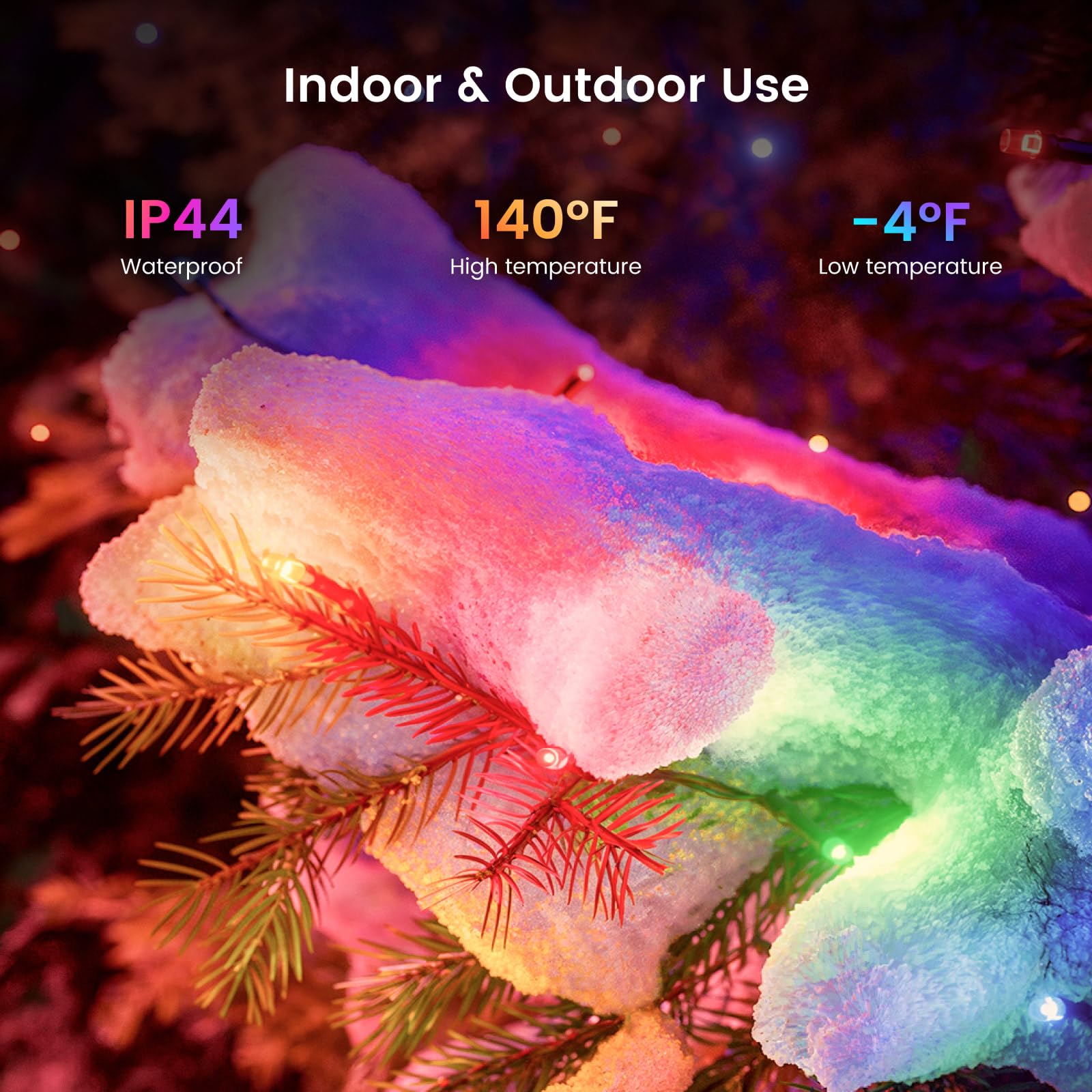 Foto 5 | Tira De Luces Para Árbol De Navidad Yeelight Rgbic De 20 M Con 200 Led - Venta Internacional.