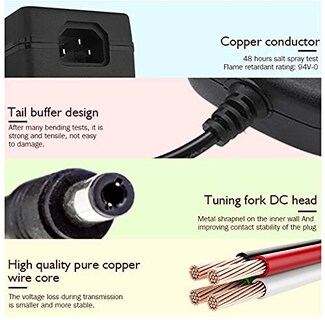 Foto 4 | Fuente de Alimentación DC 12v 1a Adaptador Led Ac 110v 220v 12w - Venta Internacional