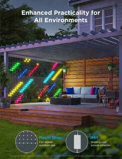 Foto 6 | Luces De Cortina Govee 2 Smart Led 1040 Rgbic, 3 X 2 M, Ip65, Impermeables - Venta Internacional.