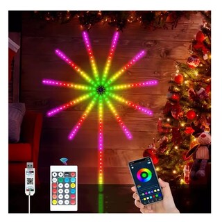 Foto 3 | Luces de Fuegos Artificiales Inteligentes para Interiores con Control Remoto Y Control de Aplicación