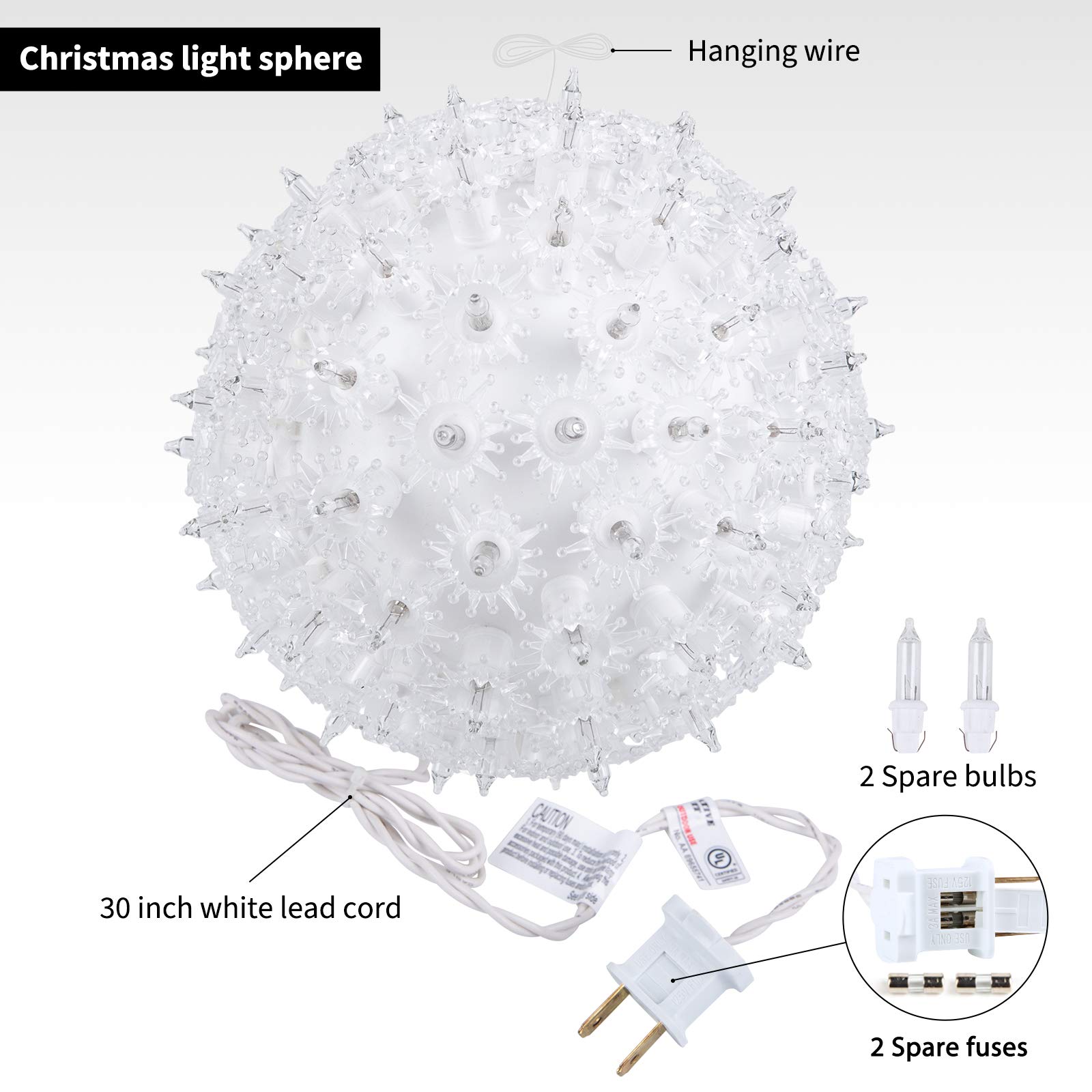 Foto 6 | Luces Navideñas En Forma De Bola Brightown 15 Cm Con 100 Bombillas Led - Venta Internacional