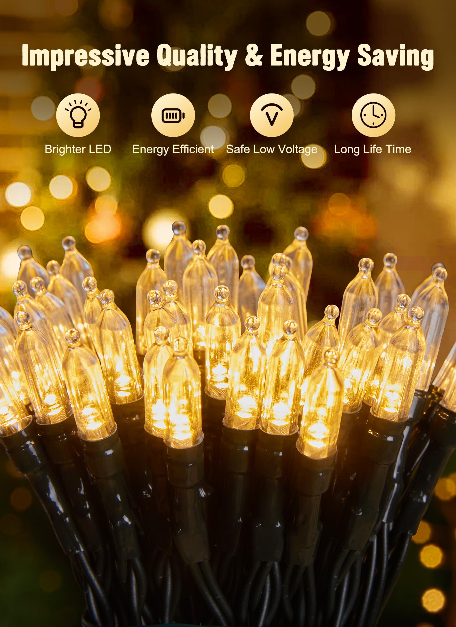 Foto 4 pulgar | Cadena De Luces Led Brightown De 8 Pies Y 20 Led, Funciona Con Pilas - Venta Internacional.