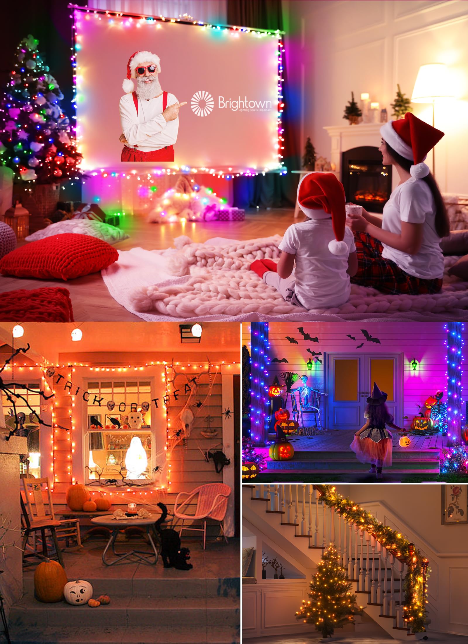 Foto 8 pulgar | Cadena De Luces Brightown Fairy Que Cambian De Color, 66 Pies, 200 Led - Venta Internacional.