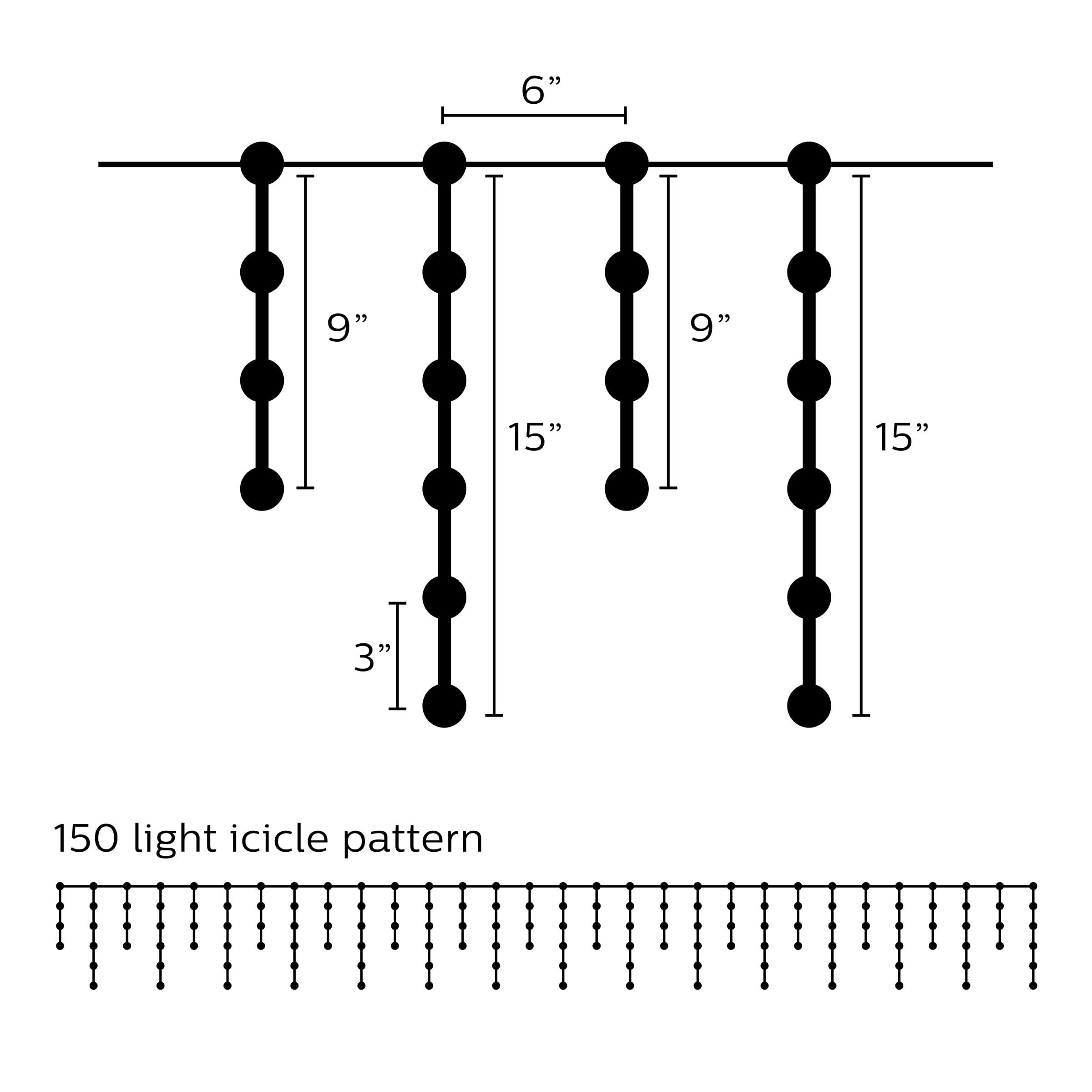 Foto 6 pulgar | Serie de Luces Philips 150 Led Blanco Cálido De 16.8 Pies Para Interiores Y Exteriores - Venta Internacional