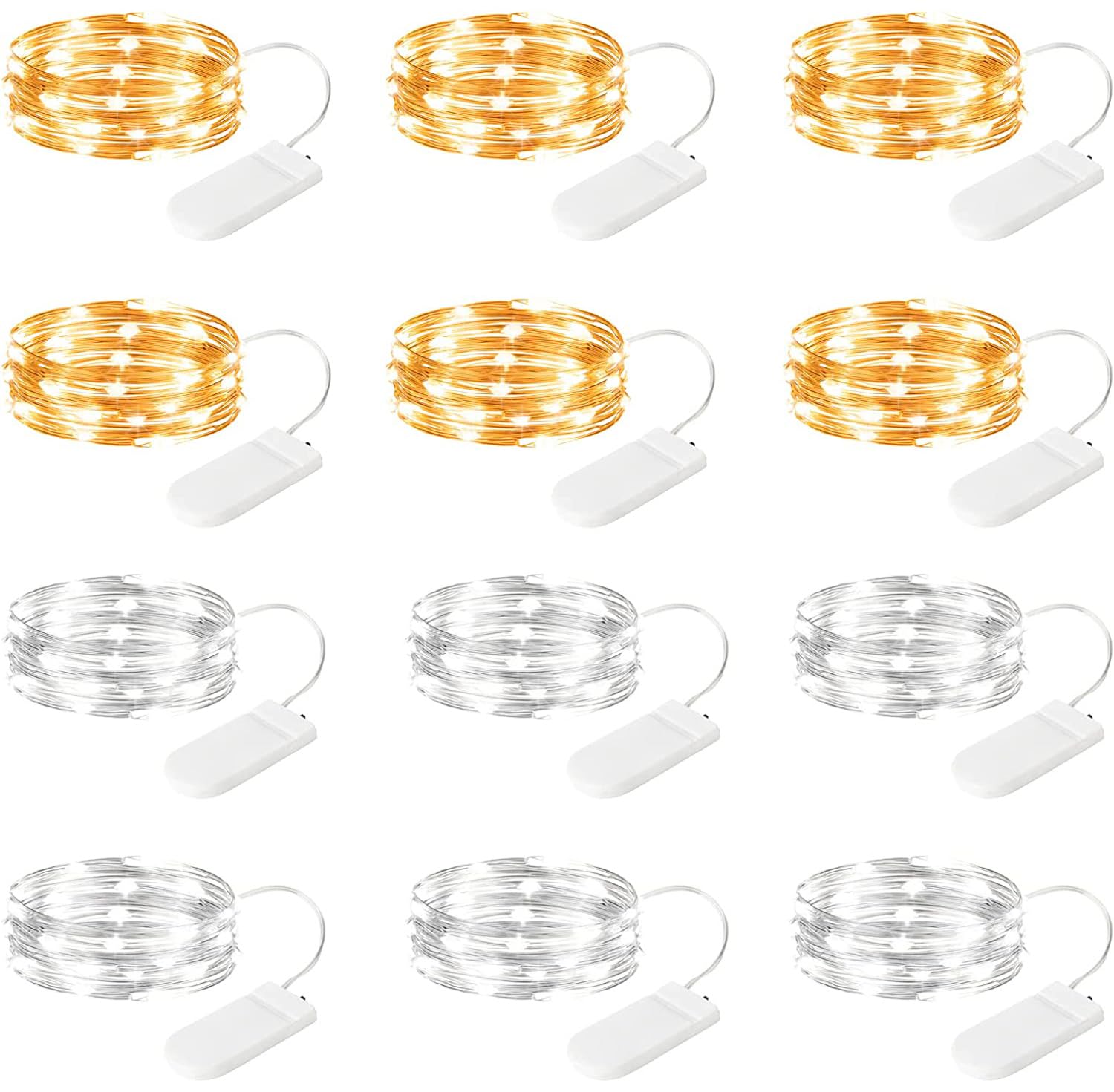 Foto 2 pulgar | Fairy Lights Brightown Funciona Con Pilas De 7 Pies Y 20 Led, Paquete De 12 - Venta Internacional.
