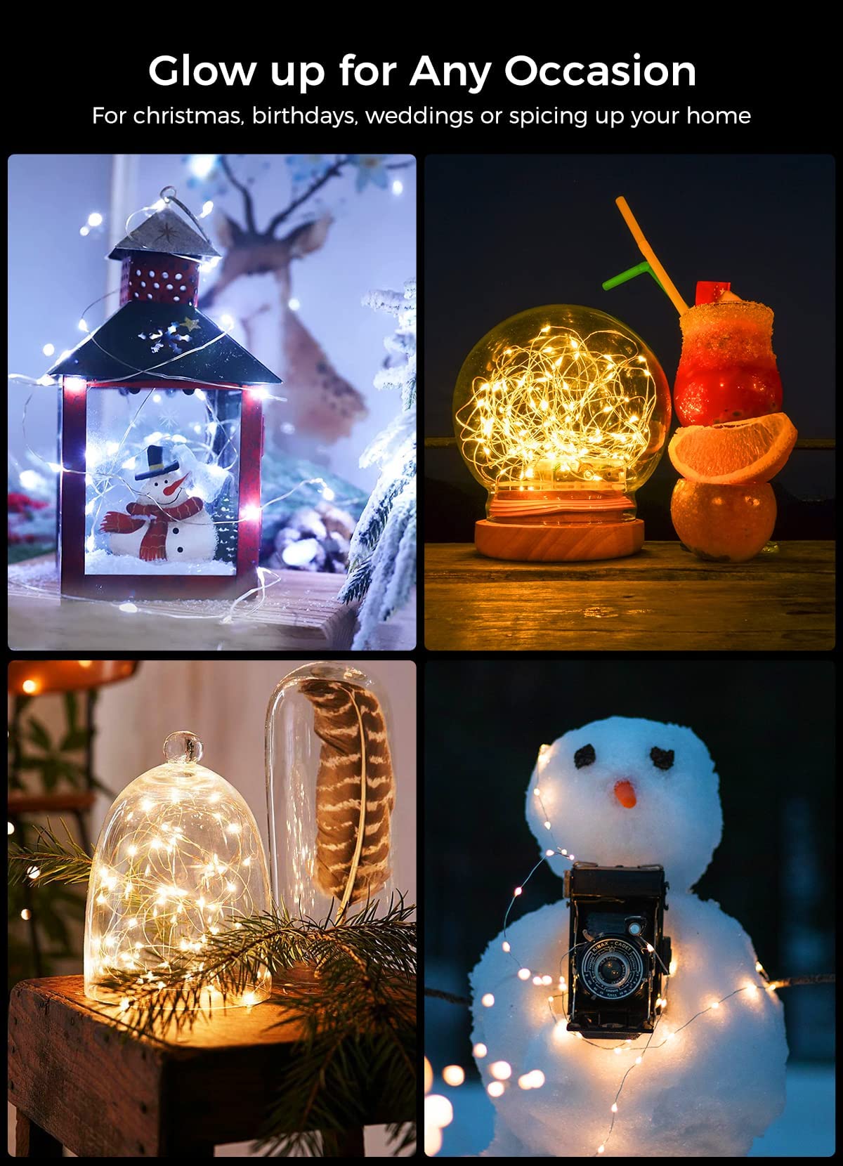 Foto 4 pulgar | Fairy Lights Brightown Funciona Con Pilas De 7 Pies Y 20 Led, Paquete De 12 - Venta Internacional.