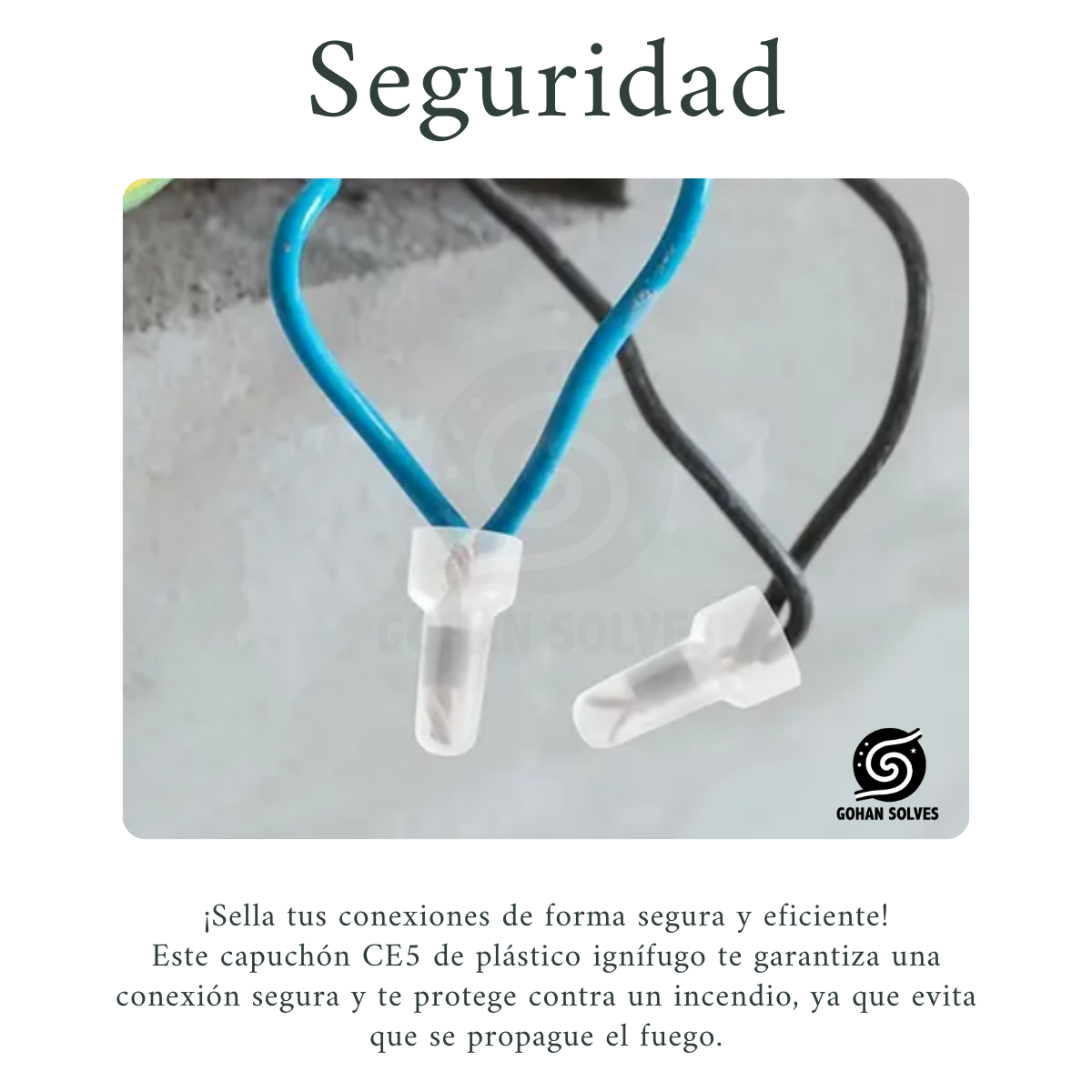 Foto 5 | Capuchón Para Conexión De Presión, Empalme Final Tipo A, 100 Pz