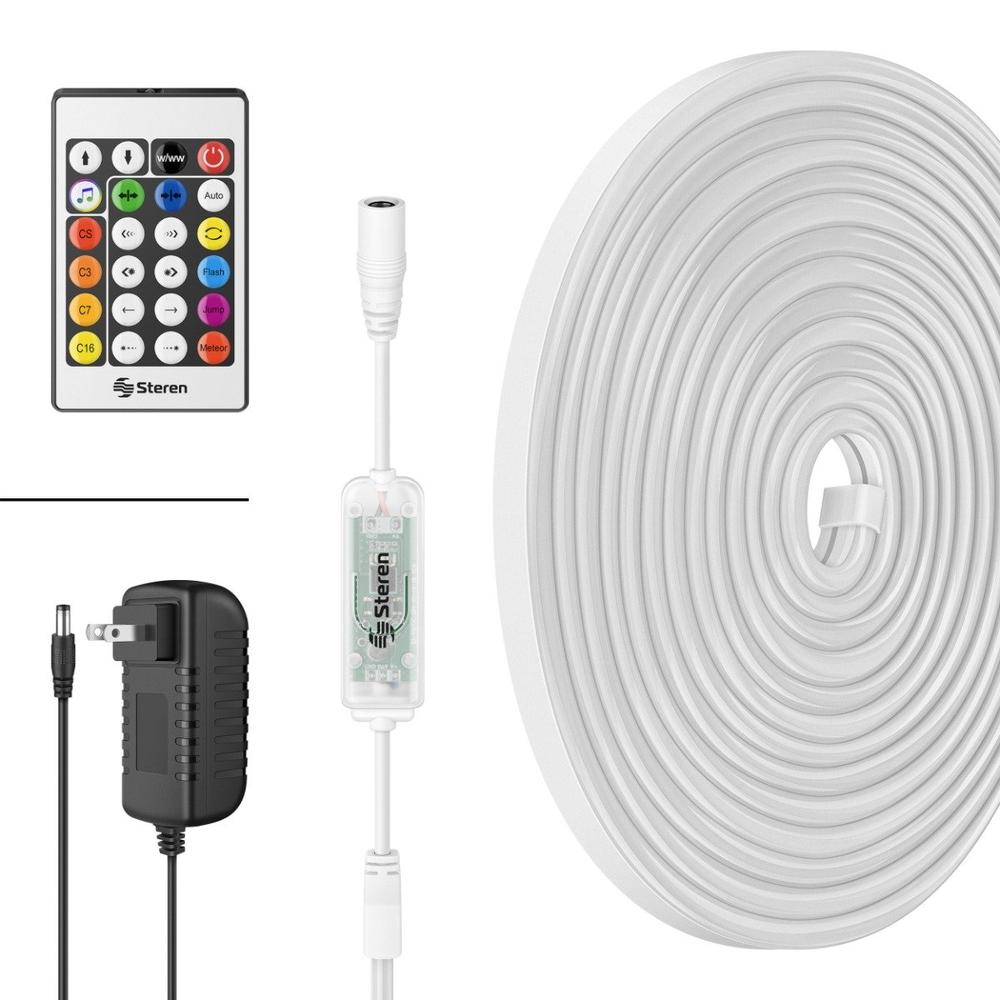 Foto 1 | Tira Led Neón Multicolor Rgb De 5 M Para Exterior Con Control Remoto