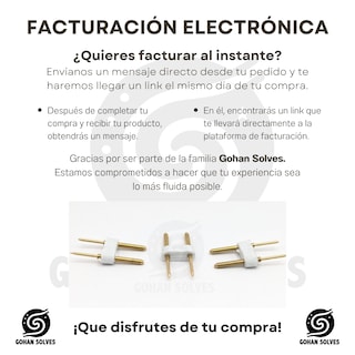 Foto 8 | Conector 2 Pines, 6mm, 5050, Tira Led De 110v, Tipo H, 12pz