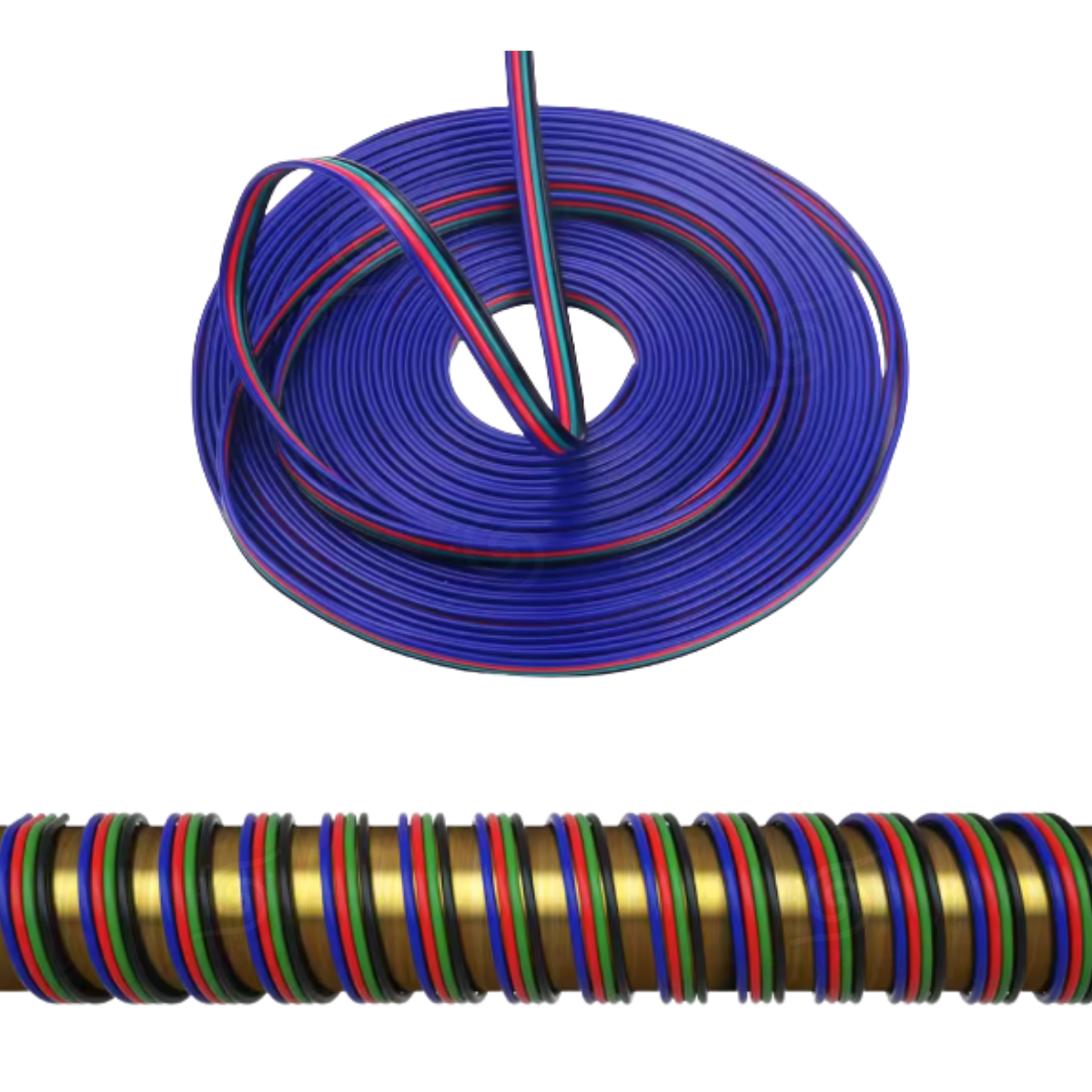 Foto 8 pulgar | Cable De Extensión Rgb 4 Hilos 4 Pines 22 Awg, 10 Metros