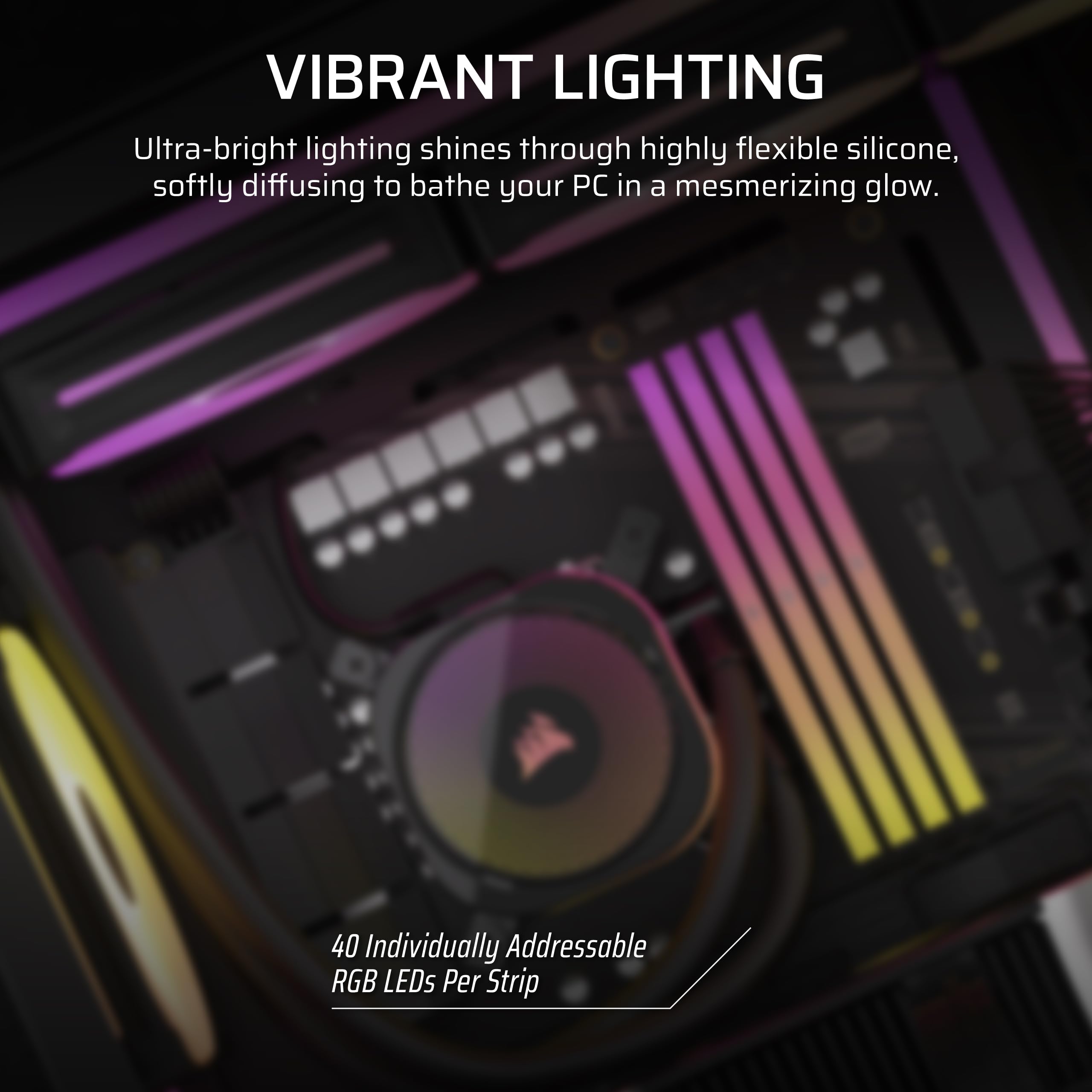 Foto 4 pulgar | Kit De Tiras De Luz Rgb Corsair Icue Link Ls350 Aurora 350 Mm - Venta Internacional.