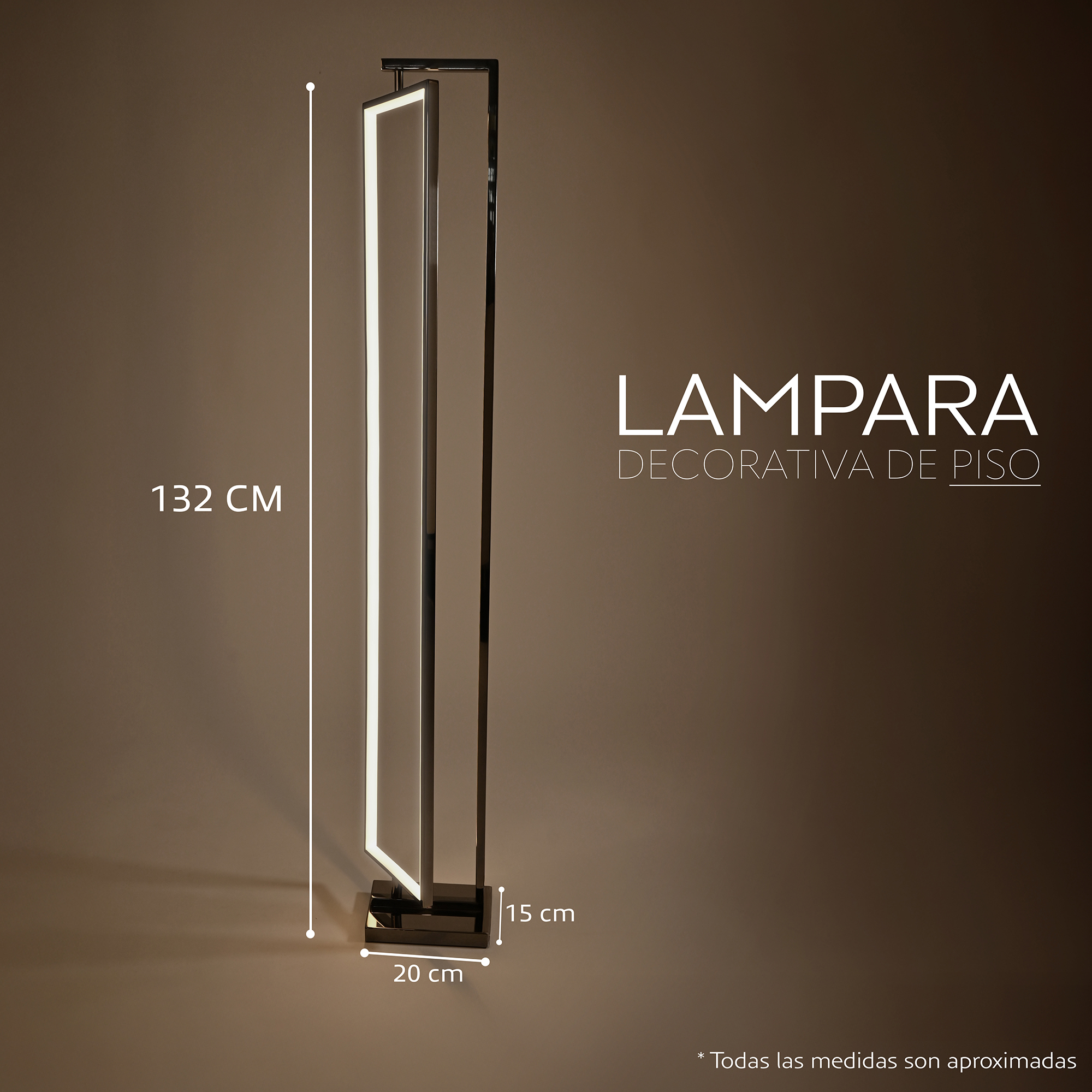 Foto 3 pulgar | Lámpara de Piso Jack Luz LED 130 cm