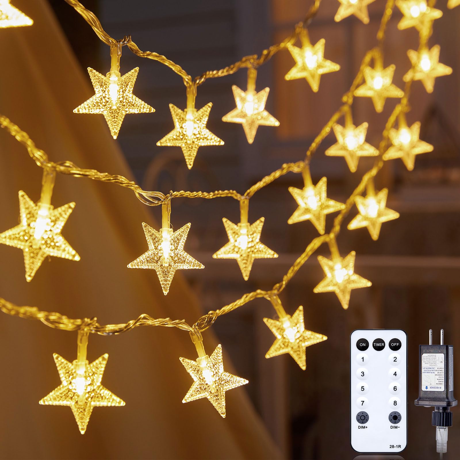 Foto 2 pulgar | Cadena De Luces Minetom, 10 M, 100 Led, Con Mando A Distancia Y Temporizador - Venta Internacional.