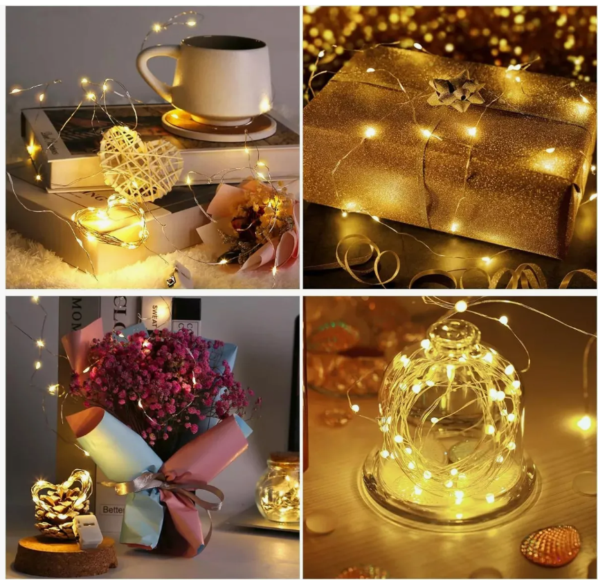 Foto 4 | Luces con 30 Ledes Amarillos 30 Series