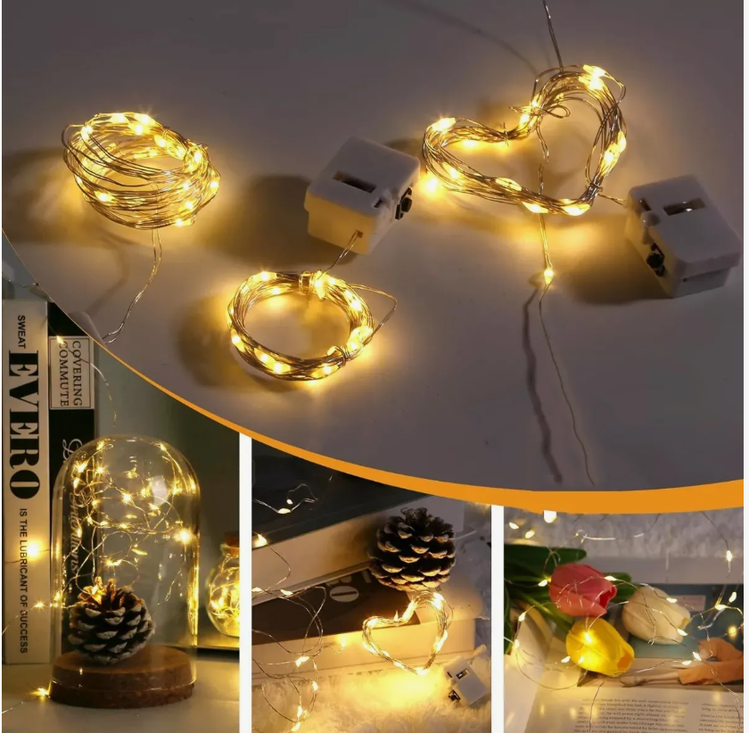 Foto 5 | Luces con 30 Ledes Amarillos 30 Series