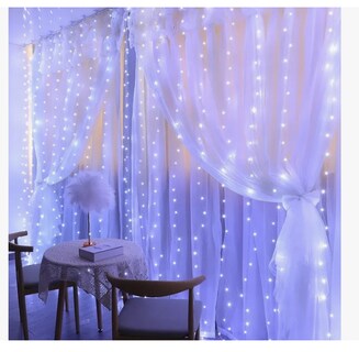 Foto 2 | Luces tipo Cortina con 300 Luces Blancas 3 x 3 m