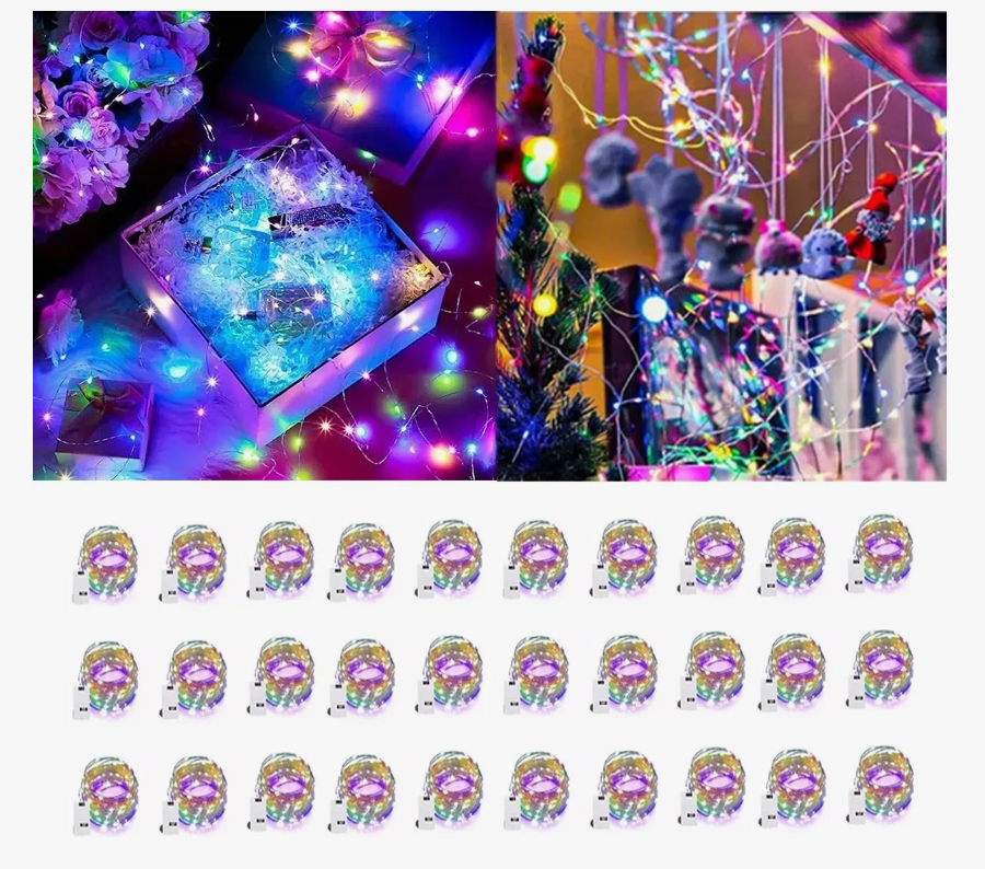 Foto 1 | Luces con 30 Ledes Multicolores 30 Series