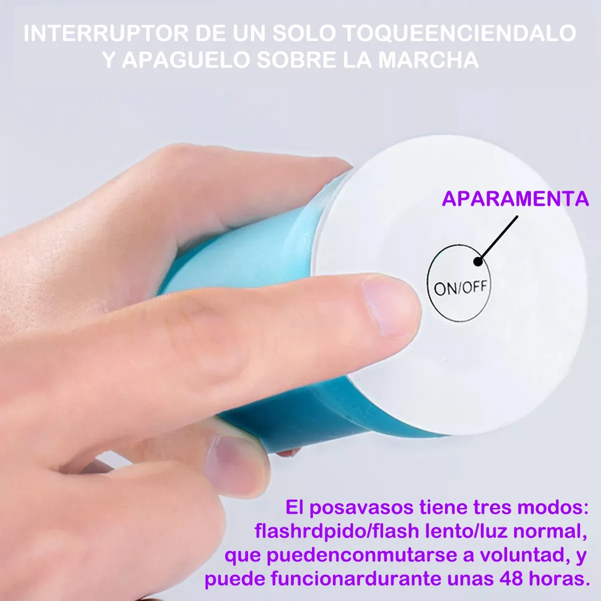 Foto 5 pulgar | 30 Pegatinas Para Botellas Belug Posavasos Luces Taza Tapete Led Multicolor