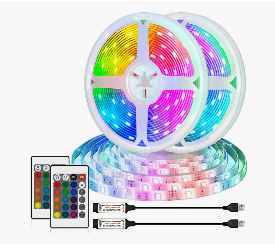 Foto 1 | Tiras Led Luces 10m Rgb Multicolor Decoración Sala Tv (2x5m)