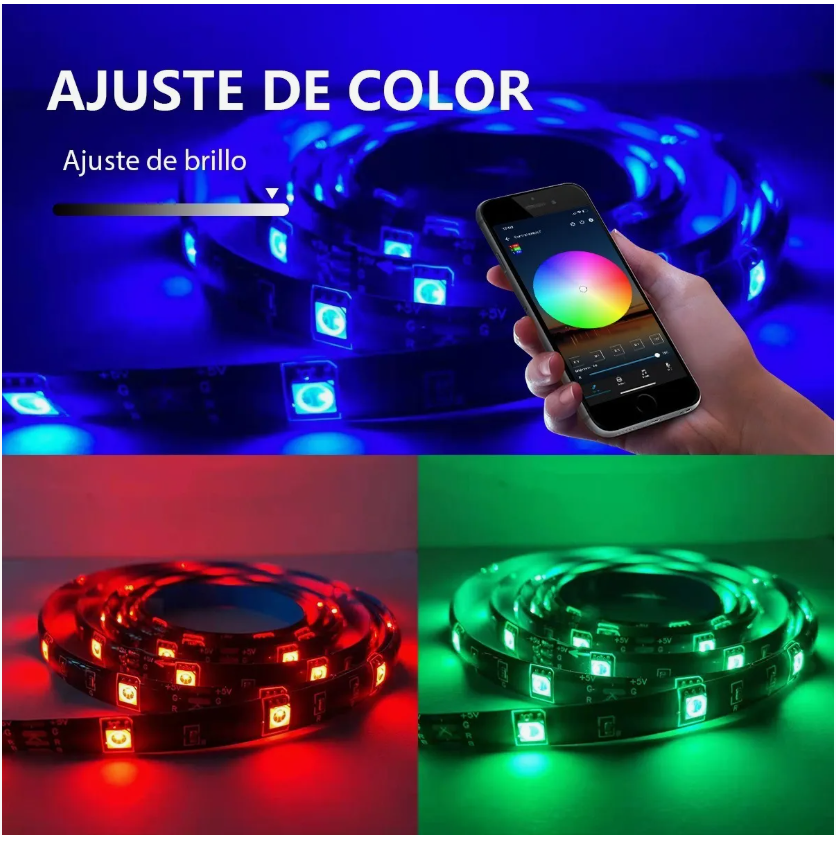 Foto 5 pulgar | 5m Tiras Led Luces 5050 Rgb Tira Led Multicolor Decoración