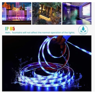 Foto 5 | Tira De Luces Led Rgb 5050 Impermeable Con Pilas 4m(2 X 2m)