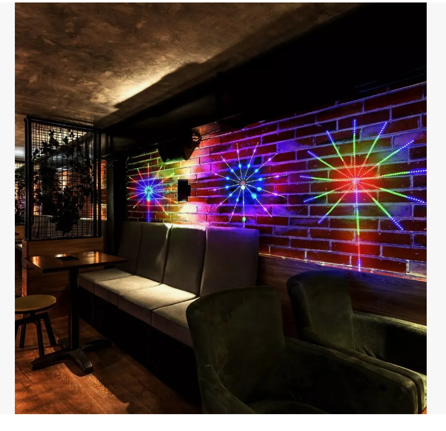 Foto 6 | Tira De Luz Led Inteligente De Fuegos Artificiales Bluetooth