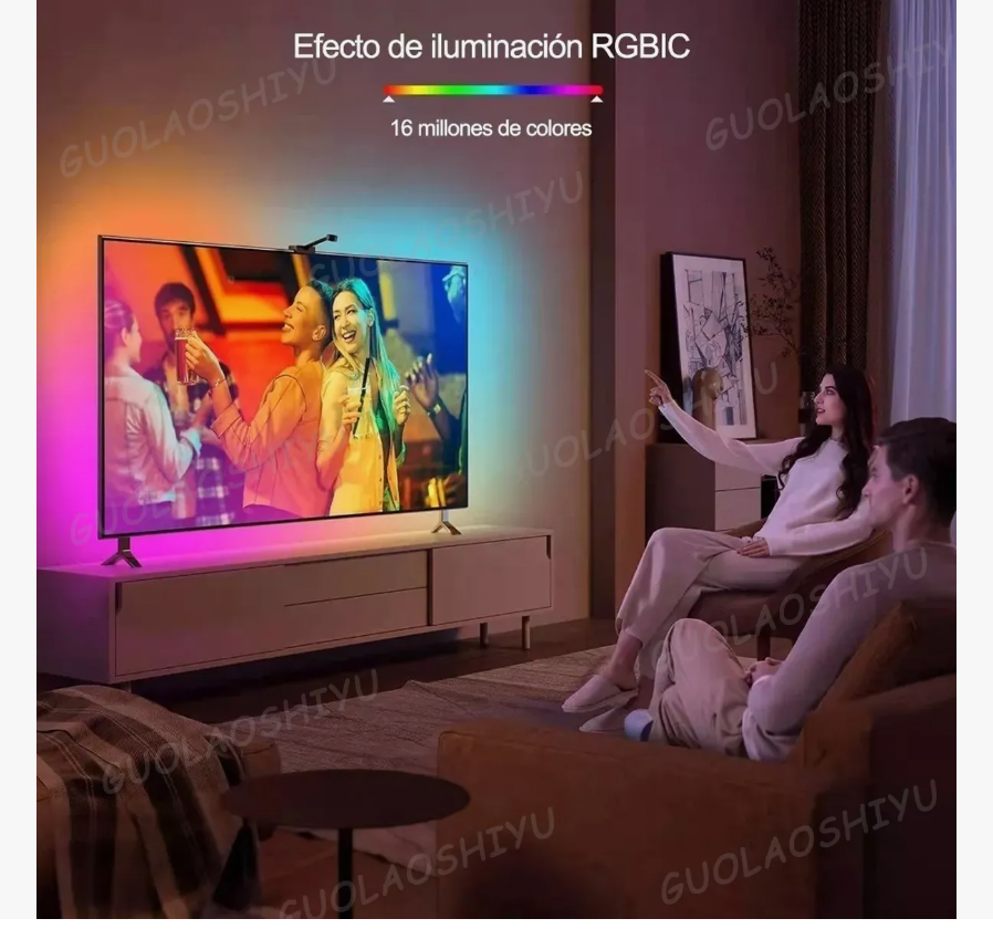 Foto 5 pulgar | Tira Led Televisión Wifi Luz Alexa De Inmersión Con Cámara