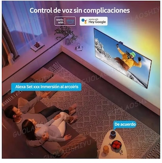 Foto 5 | Tira Led Televisión Wifi Luz Alexa De Inmersión Con Cámara