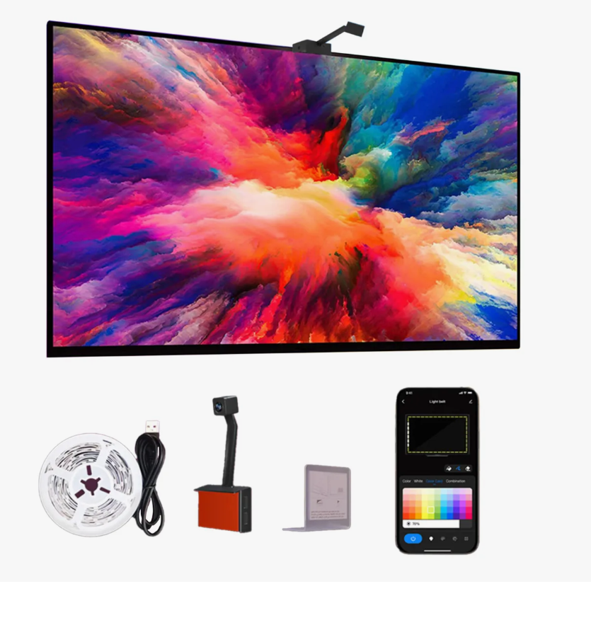 Tira Led Tv Fancy Wifi Luz De Inmersión Cine Para Alexa