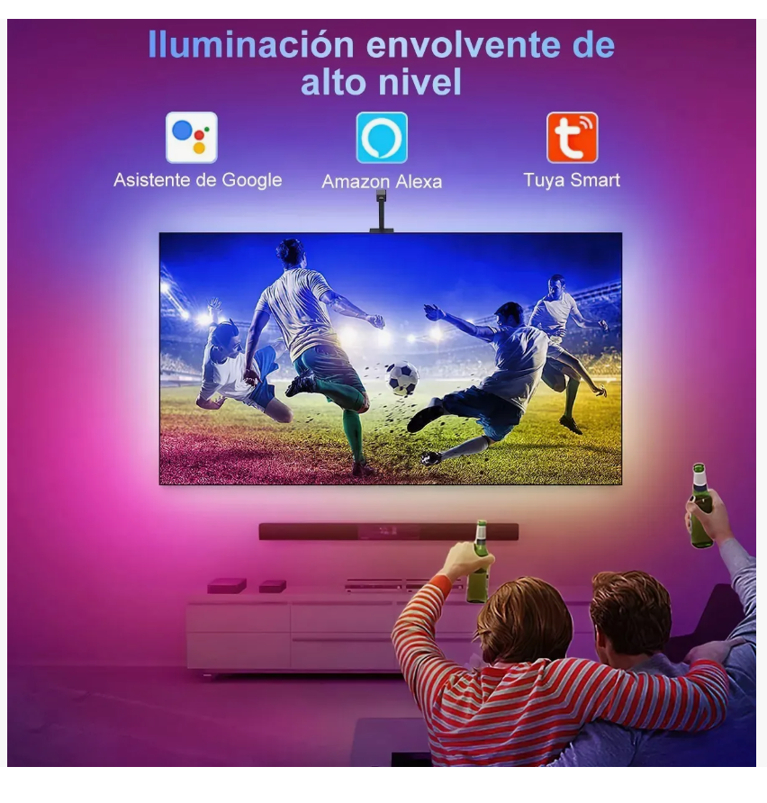 Foto 7 pulgar | Tira Led Tv Fancy Wifi Luz De Inmersión Cine Para Alexa