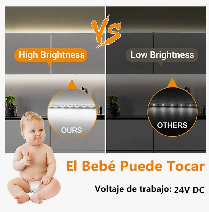 Foto 4 pulgar | Tira De Luces Led Blancas Regulador 10m 1200led Para Hogar
